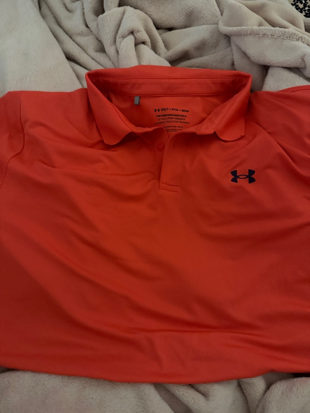 Under Armour Men’s Bright Red Performance Polo